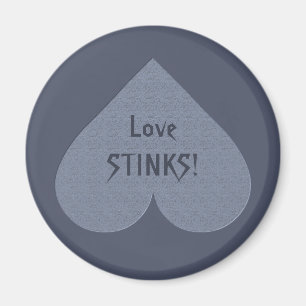 Grey Heart Anti-Valentine custom magnet