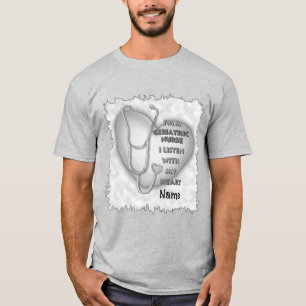 Grey heart Geriatric Nurse T-Shirt