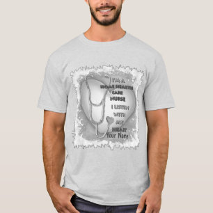 Grey Heart Health Care Nurse T-Shirt