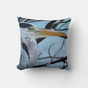 Grey Heron Cushion