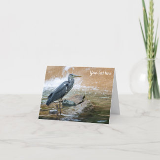 Grey Heron Greeting Card