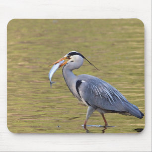 Grey Heron Mouse Mat