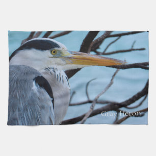 Grey Heron Tea Towel