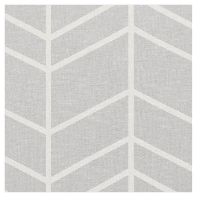 Grey Herringbone Chevron Fabric (Close Up)