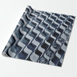 Grey high-rise building wrapping paper