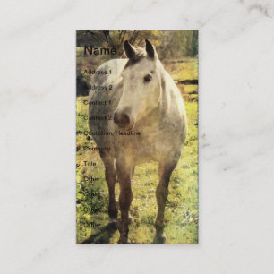 Grey Horse Business Card