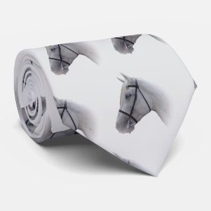 Grey Horse Design Tie