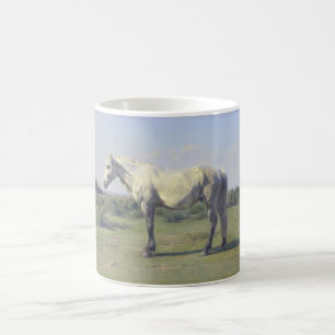 Grey Horse in a Field (by Rosa Bonheur) Coffee Mug