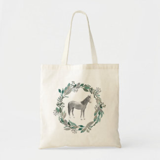 Grey Horse Tote Bag