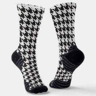 Grey Houndstooth Socks