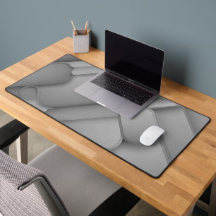 Grey Hues Modern Art Desk Mat