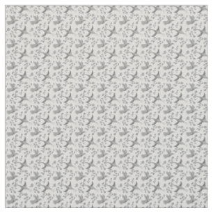 Grey hummingbird. Neutral boho watercolor colibri Fabric
