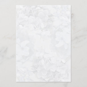 Grey Hydrangea Floral Program Fan Paper Programme