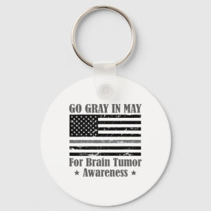 Grey In May Brain Tumour Awareness Cancer Hope Gre Key Ring