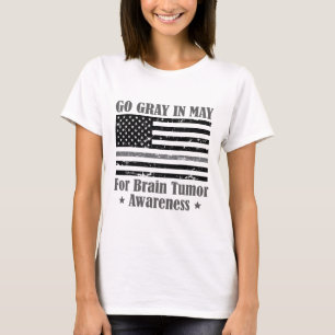 Grey In May Brain Tumour Awareness Cancer Hope Gre T-Shirt
