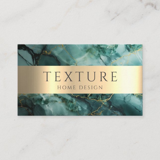 Grey Ink Pattern Marble Texture Stone Pattern Business Card (Front)