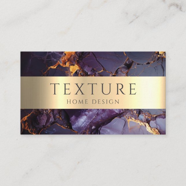 Grey Ink Pattern Marble Texture Stone Pattern Business Card (Front)