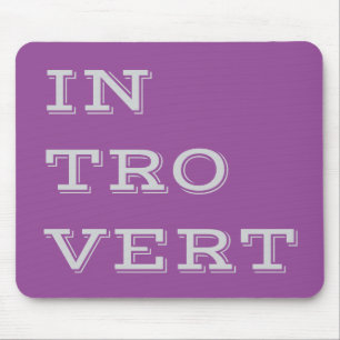 Grey Introvert Mousepad