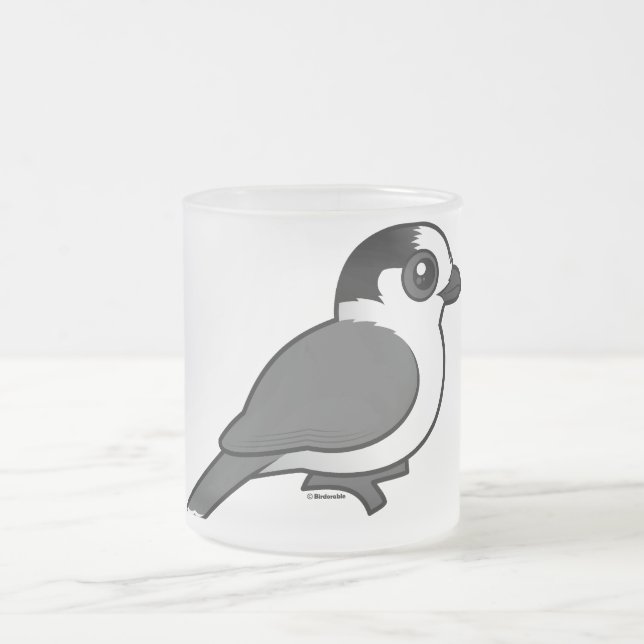 Grey Jay Frosted Glass Coffee Mug (Center)