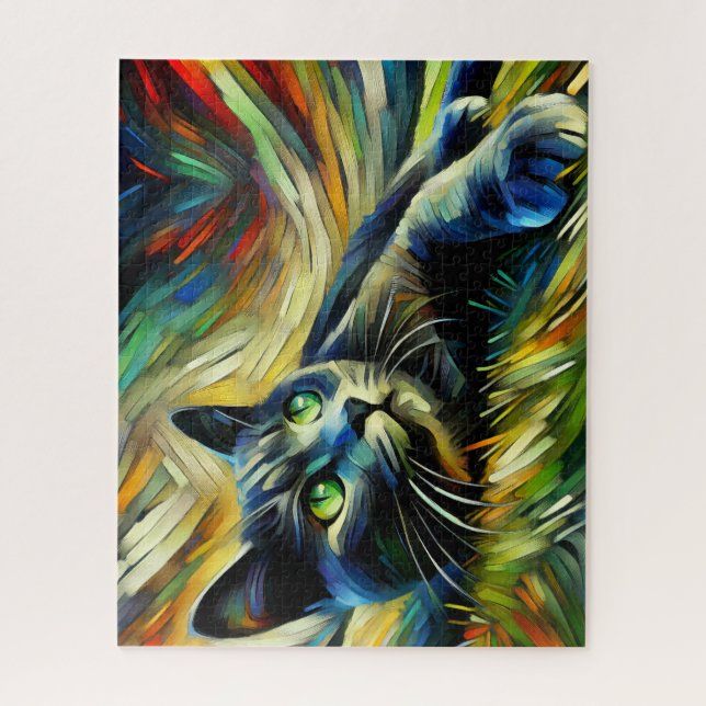 Grey Kitten 500 Piece Puzzle (Vertical)