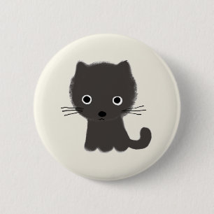 Grey Kitten 6 Cm Round Badge