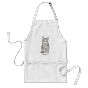 Grey Kitten Apron