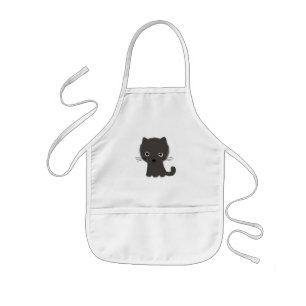 Grey Kitten Kids Apron