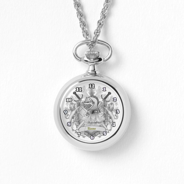 Grey Knight Family Crest Surname Watch (Front)