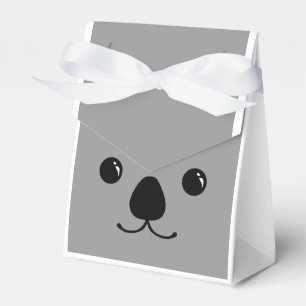 Grey Koala Cute Animal Face Design Favour Box