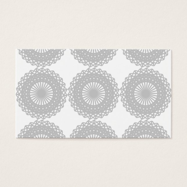 Grey Lace Design Pattern. (Front)