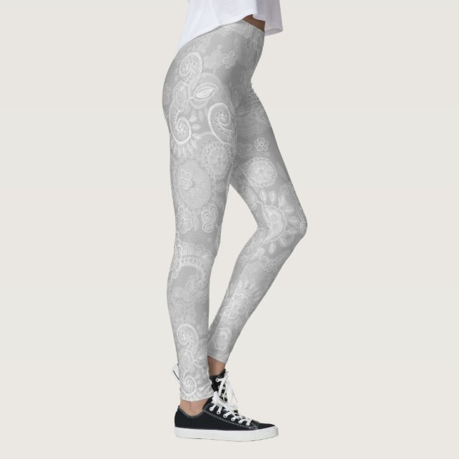 Grey Lace Leggings (Right)