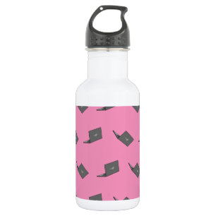 Grey Laptop with Bird Logo Cartoon 532 Ml Water Bottle
