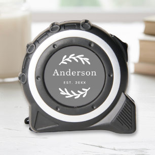 Grey Laurel Wreath Family Name Established 1