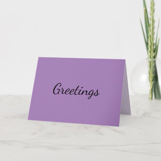 Grey Lavender Card (Front)