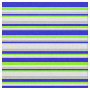 Grey, Lavender, Green & Blue Coloured Pattern Fabric