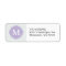 Grey & Lavender Modern Chevron Custom Monogram