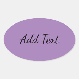 Grey Lavender Oval Sticker