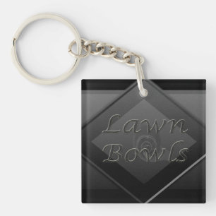 Grey Lawn Bowls Design, Key Ring