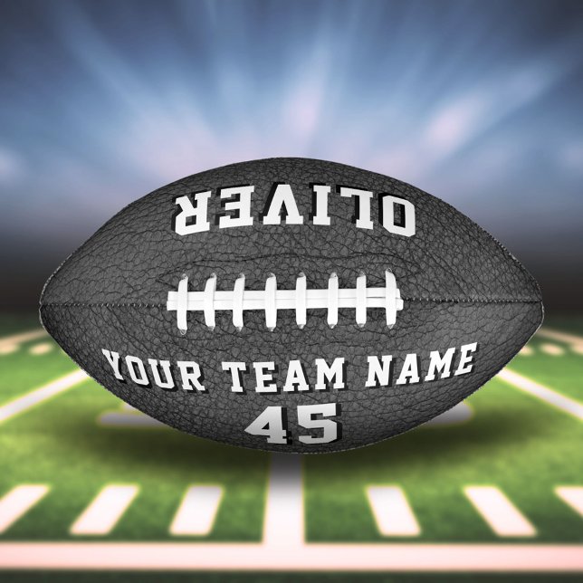 Grey Leather Print Player Name Team Number  American Football (Creator Uploaded)