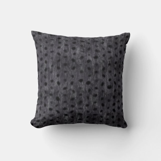 Grey Leopard Cushion (Front)