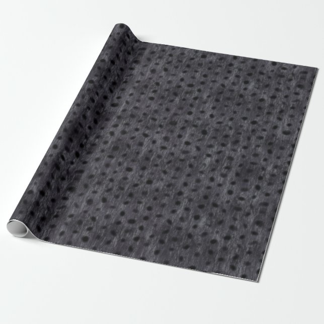 Grey Leopard    Wrapping Paper (Unrolled)