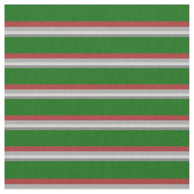 Grey, Light Grey, Dark Grey, Brown, and Dark Green Fabric (Close Up)