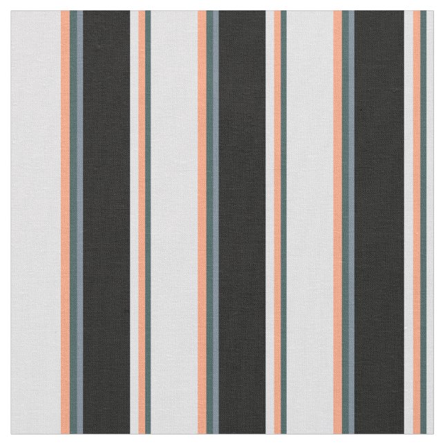 Grey, Light Salmon, Lavender, Black & Slate Grey Fabric (Close Up)