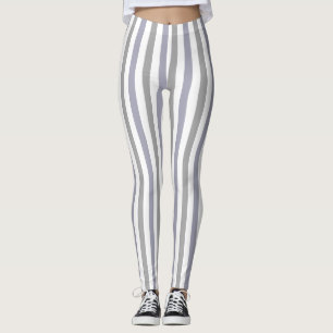 grey lilac stripes leggings