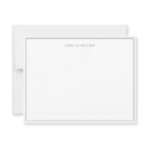 Grey Line Border Couple Wedding Engagement Custom