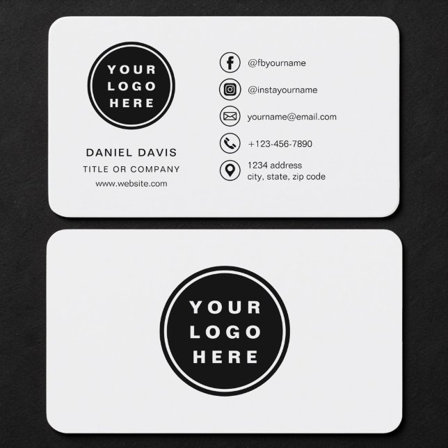 Grey Logo Business Card (Creator Uploaded)