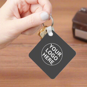 Grey Logo l Promotional Professional Business Key Ring
