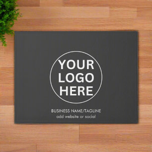 Grey logo l Welcome Promotional Branded Business  Doormat