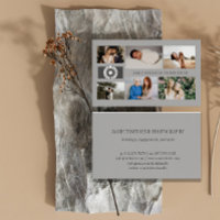 Grey Logo Photo Collage Professional Photographer