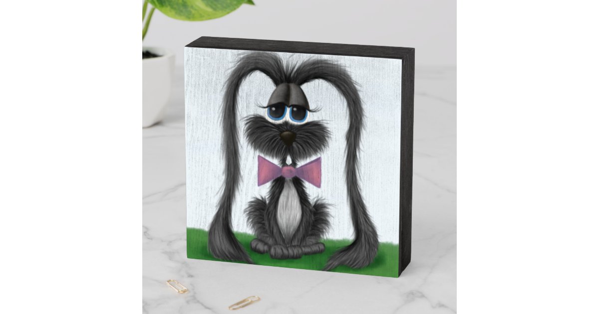 Grey Loveable Easter Bunny Rabbit Wooden Box Sign | Zazzle.co.uk